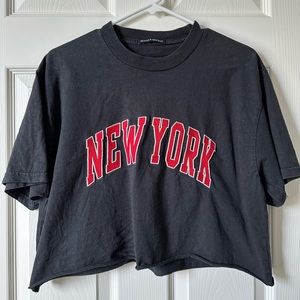 John Galt / Brandy Melville New York Crop Tee